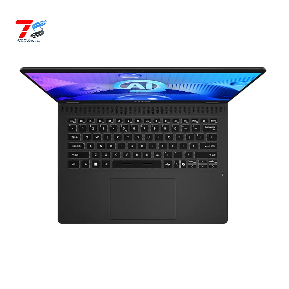 Laptop MSI Prestige 14 AI Studio C1UDXG 058VN - Core U7-155H/16G/1TB SSD/14.0FHD+ 144Hz/Pin 4Cell/6G_RTX 3050/W11SL/XÁM/2Y